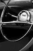 Jill Reger - 1957 Chevrolet Belair Steering Wheel black and white